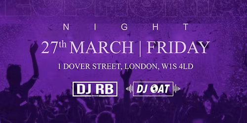 BollyVault Presents: EUPHORIA \u2014 Bollywood Night at Tabu Mayfair