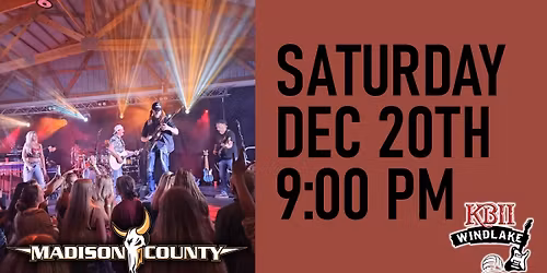 Madison County at Kelly's Bleachers Wind Lake!