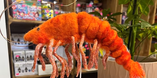 Needlefelting with Felt and Dandy - Marie Rose the King Prawn