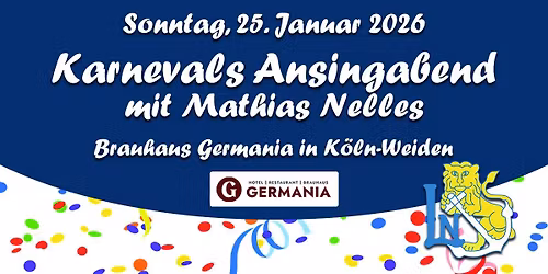 Karnevals Ansingabend mit Mathias Nelles 2026
