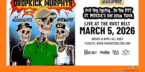 Dropkick Murphys For the people...in the pit St. Patrick's Day 2026 Tour