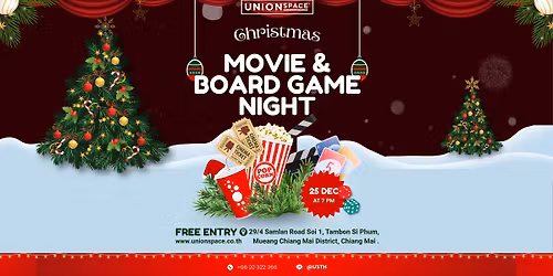 \ud83c\udf84 CHRISTMAS MOVIE & BOARD GAME NIGHT! \ud83c\udfac\ud83c\udfb2