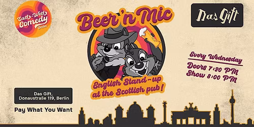 Beer 'n Mic: English stand-up at the Scottish pub! 29.10.25
