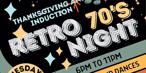 PMRB Thanksgiving and Induction Retro 70's Night