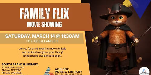 Family Flix Showing (South Branch)