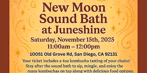 New Moon Sound Bath at Juneshine