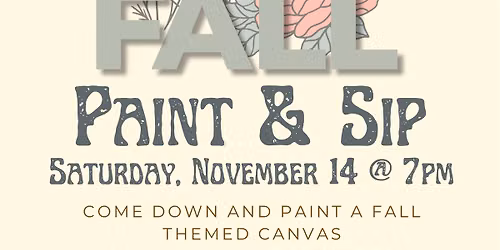 Paint & Sip: Fall Inspired Canvas