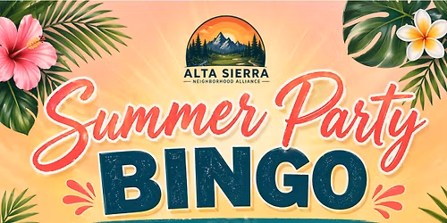 Summer Party Bingo
