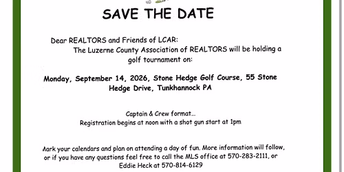 LCAR Annual Golf Tournament
