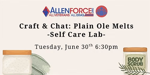 Craft & Chat: Plain Ole Melts Self Care Lab