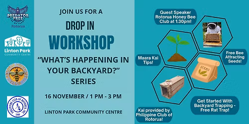 What's Happening in your Back Yard? Summer workshop.