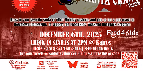 15th Annual Gainesville Santa Crawl