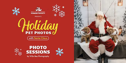 Holiday Pet Photos with Santa Claus!