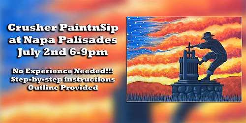 Crusher PaintnSip at Napa Palisades
