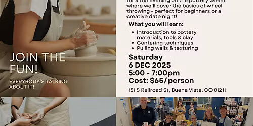 Wildstone Ceramics - Wildstone Wheel Nights, Dec 6th, 5-7pm