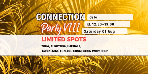 CONNECTION PARTY VIII - YOGA, ACROYOGA, BACHATA, WORKSHOP: JOYFUL CONNECTION