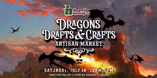 Dragons, Drafts & Crafts at Hopvine Brewing
