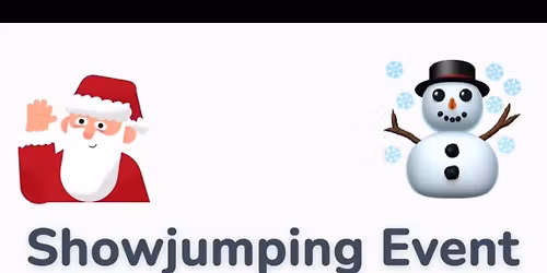 Christmas showjumping event