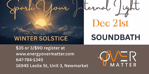 Spark Your Internal Light Winter Solstice Soundbath