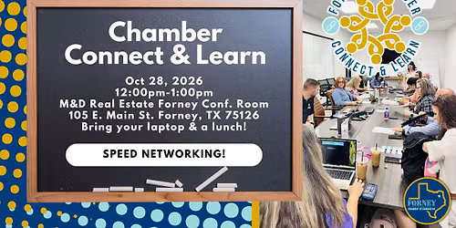 Chamber Connect & Learn October 2026: Speed Networking