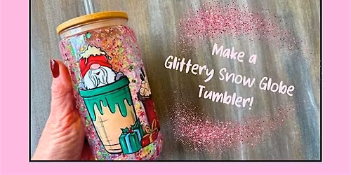 Make a Glittery Winter Snow Globe Tumbler