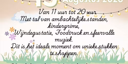 Mieke maakt op Q8 zomermarkt Sint-Denijs-Westrem