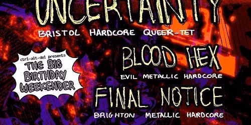 Uncertainty + Blood Hex + Final Notice