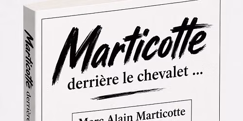 Lancement de livre - Marticotte -derri\u00e8re le chevalet