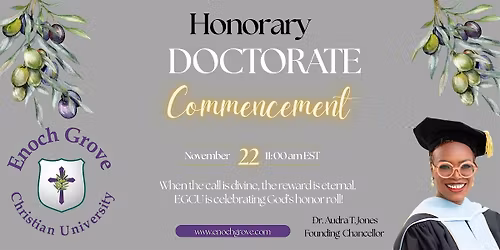 Enoch Grove Honorary Doctorate Commencement 2025