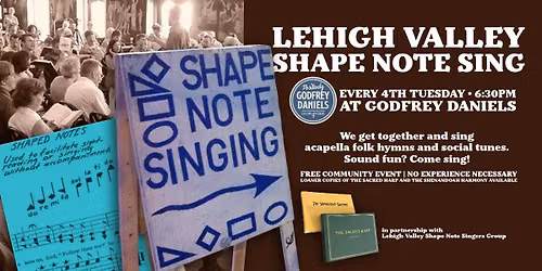 \ud83c\udfb6 Fourth Tuesday Free Community Shape-Note Sing (South Side)