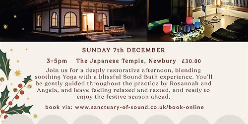Restorative Yoga and Sound Bath @ The Japanese Temple, Newbury