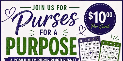 Purses for a Purpose Bingo Event 