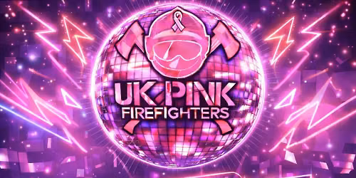 UK Pink Fire Fighter Breast Cancer Charity School Disco