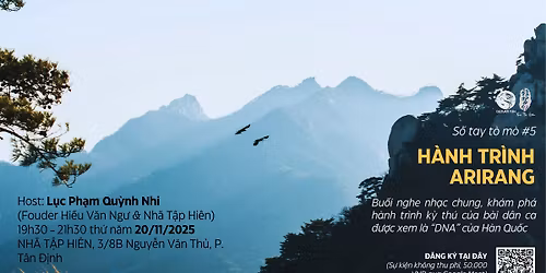 S\u1ed5 tay t\u00f2 m\u00f2 #5: H\u00c0NH TR\u00ccNH ARIRANG | Bu\u1ed5i nghe nh\u1ea1c chung, kh\u00e1m ph\u00e1 b\u00e0i d\u00e2n ca Arirang (H\u00e0n Qu\u1ed1c)