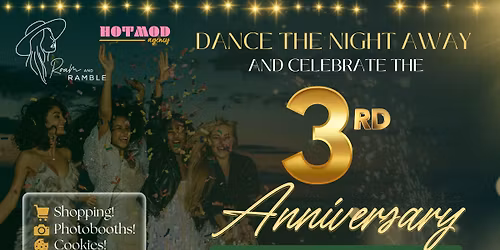 \ud83c\udf89 Roam and Ramble Shop 3rd Anniversary Celebration \ud83c\udf89& Influencer Networking Event!