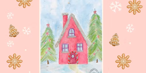Watercolor Whimsy: Gingerbread Cottage