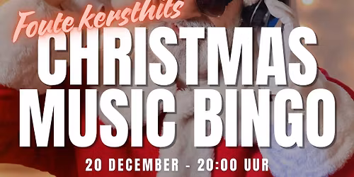 \ud83c\udf84\u2728 Christmas Music Bingo bij 1892 Eten & Drinken! \u2728\ud83c\udf84