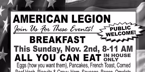 American Legion Breakfast & Fish Frys