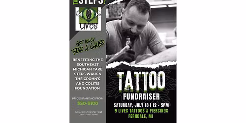 Crohn\u2019s & Colitis Take Steps Tattoo Fundraiser