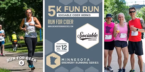 5k Fun Run x Sociable Cider Werks | 2026 MN Brewery Running Series