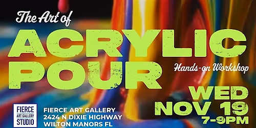 Ready to Pour, Play, and Let Go?  Acrylic Pour Class for all levels