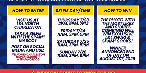 SPAM MASCOT SELFIE CONTEST