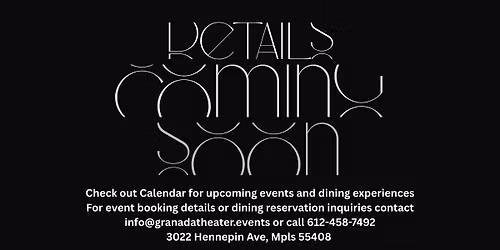 Event Details Coming soon!