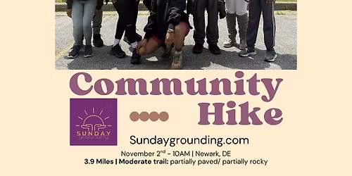 Sunday Grounding November FREE Community Hike