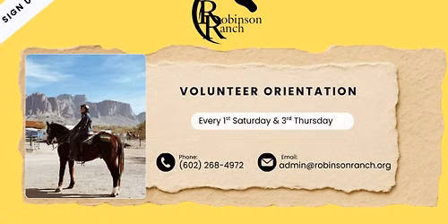 New Volunteer Orientation