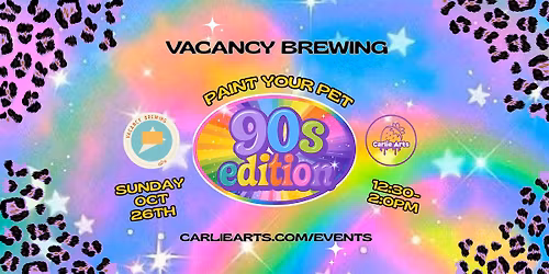 Paint Your Pet: 90s Neon & Sparkle Edition!