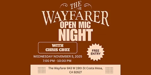 Open Mic Night with Chris Cruz