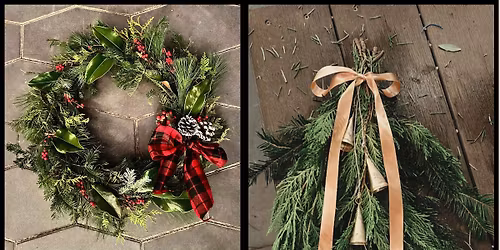 Winter Wreath & Door Swag Workshop