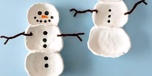 Snow Person Pinch Pots