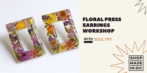 Floral Press Earrings with Soultry